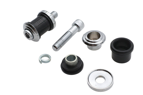 V-Twin Flush Mount Handlebar Damper Kit Chrome - 28-0671