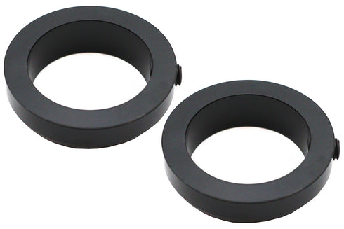 V-Twin 1 inch Handlebar Collar Set Black - 28-0677