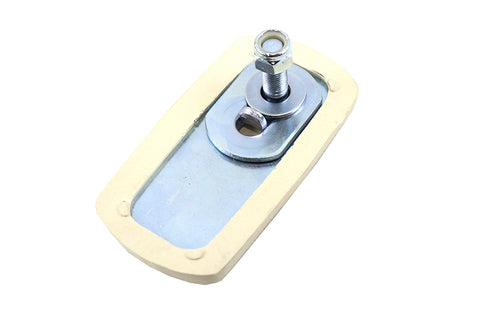 V-Twin White FLH Brake Pedal Rubber Kit - 28-0679