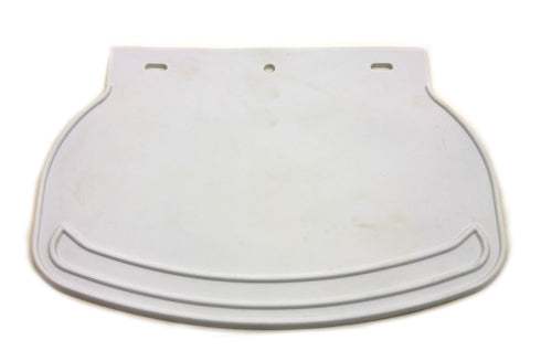 V-Twin Mud Flap Rubber White Plain - 28-0702