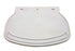 V-Twin Mud Flap Rubber White Plain - 28-0702