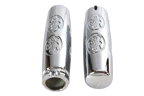 Wyatt Gatling Billet Skull Style Grip Set - 28-0759