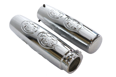 Wyatt Gatling Billet Skull Style Grip Set - 28-0759