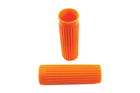 V-Twin Replica Handlebar Grip Set Orange - 28-0837