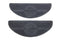 V-Twin Black Rubber Footboard Mat Set - 28-0858