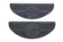 V-Twin Black Rubber Footboard Mat Set - 28-0858
