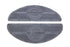 V-Twin Black Rubber Footboard Mat Set - 28-0858