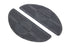 V-Twin Black Rubber Footboard Mat Set - 28-0858