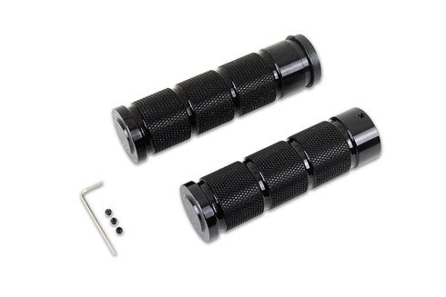 Wyatt Gatling Black Retro Throttle by Wire Grip Set - 28-0871