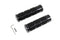 Wyatt Gatling Black Retro Throttle by Wire Grip Set - 28-0871