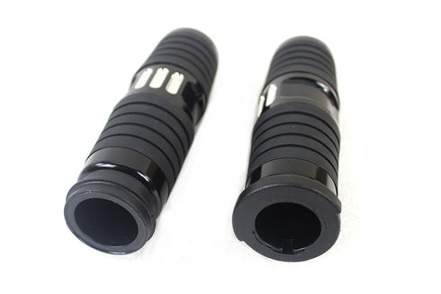 V-Twin Hand Grip Set Black - 28-0874