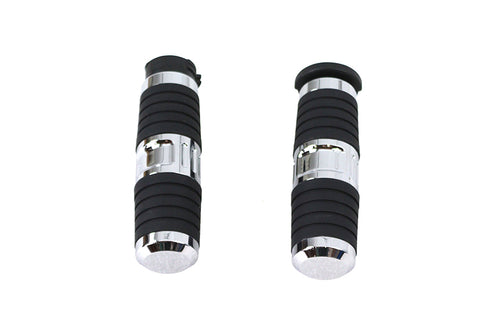 V-Twin Hand Grip Set Chrome - 28-0875