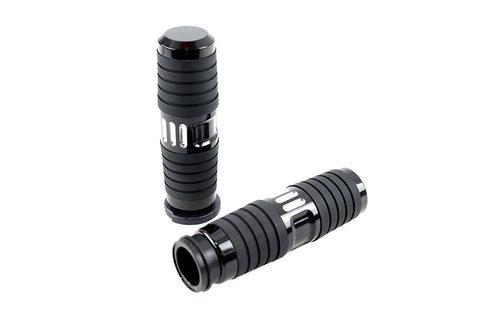 V-Twin Hand Grip Set Black - 28-0876