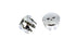 V-Twin Skull Handlebar End Plug Set Chrome - 28-0882