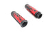 V-Twin Red Flame Style Grip Set with Black Ends - 28-0890