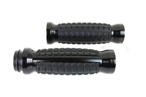 Wyatt Gatling Alligator Style Grip Set Black - 28-0896