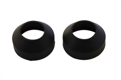 V-Twin Rubber Fork Boots Black - 28-0903