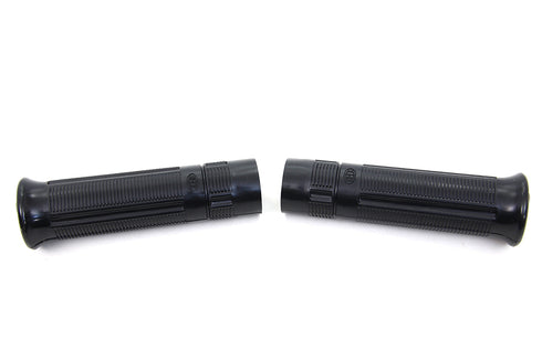 V-Twin Black Beck Plastic Grip Set - 28-0931