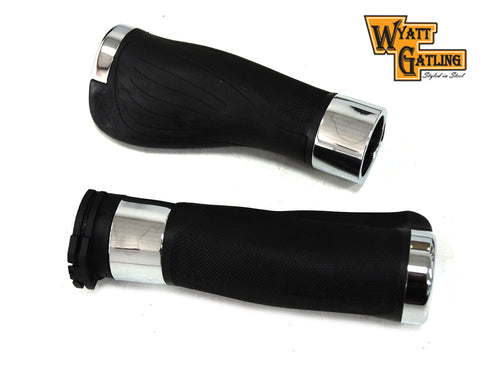 V-Twin Wyatt Gatling Donkey Style Handlebar Grip Set - 28-0934