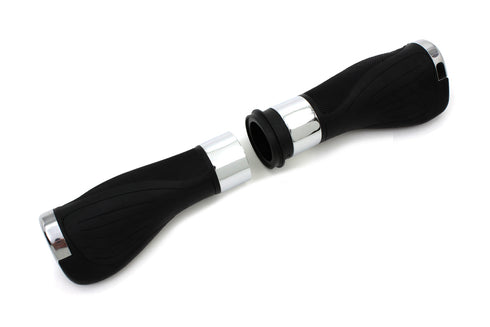 V-Twin Wyatt Gatling Donkey Style Handlebar Grip Set - 28-0935