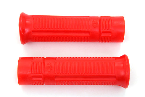 V-Twin Red Beck Plastic Grip Set - 28-0957