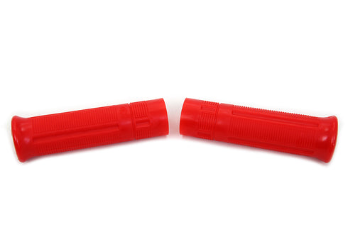 V-Twin Red Beck Plastic Grip Set - 28-0957