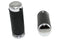 Wyatt Gatling Black Leather Grip Set with Smooth End Caps - 28-2015