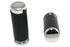 Wyatt Gatling Black Leather Grip Set with Smooth End Caps - 28-2015