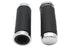 Wyatt Gatling Black Leather Grip Set with Smooth End Caps - 28-2015