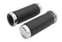 Wyatt Gatling Black Leather Grip Set with Smooth End Caps - 28-2015
