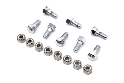 Colony Rear Brake Drum Bolt and Nut Kit Chrome - 2800-16