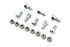 Colony Rear Brake Drum Bolt and Nut Kit Chrome - 2800-16
