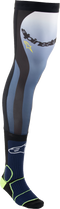 ALPINESTARS Knee Brace Socks - Navy/Black/Yellow - Small/Medium 4701324-7455-SM