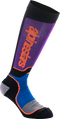 ALPINESTARS Youth MX Plus Socks - Black/Purple/Blue/Orange - Medium/Large 4742324-1246-ML