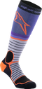 ALPINESTARS MX Pro Socks - Black/Gray/Purple/Orange - Medium 4701524-1207-M