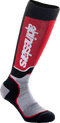 ALPINESTARS Youth MX Plus Socks - Black/Red/Gray - Medium/Large 4742324-1215-ML