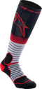 ALPINESTARS MX Pro Socks - Black/Red/Gray - Medium 4701524-1215-M