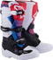 ALPINESTARS Youth Tech 7S Boots - White/Black/Rainbow - US 7 / EU 40.5 2015017-289-7