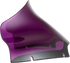 KLOCK WERKS Kolor Flare™ Sport Windshield - 9" - Purple - FLTR KWW-01-0673