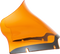 KLOCK WERKS Kolor Flare™ Sport Windshield - 9" - Orange - FLTR KWW-01-0668