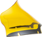 KLOCK WERKS Kolor Flare™ Sport Windshield - 9" - Yellow - FLTR KWW-01-0669