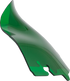 KLOCK WERKS Kolor Flare™ Sport Windshield - 6-1/2" - Green - FLH KWW-01-0685
