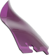 KLOCK WERKS Kolor Flare™ Sport Windshield - 6-1/2" - Purple - FLH KWW-01-0687