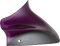 KLOCK WERKS Kolor Flare™ Windshield - 8" - Purple - FLTR KWW-01-0694