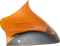 KLOCK WERKS Kolor Flare™ Windshield - 8" - Orange - FLTR KWW-01-0689