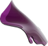 KLOCK WERKS Kolor Flare™ Windshield - 6-1/2" - Purple - FLH KWW-01-0700