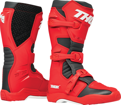 THOR Blitz XR Boots - Red/Charcoal - US 7 3410-3109