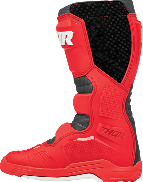 THOR Blitz XR Boots - Red/Charcoal - US 8 3410-3110