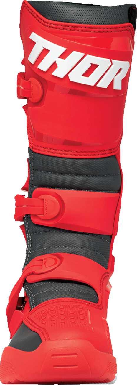 THOR Blitz XR Boots - Red/Charcoal - US 9 3410-3111