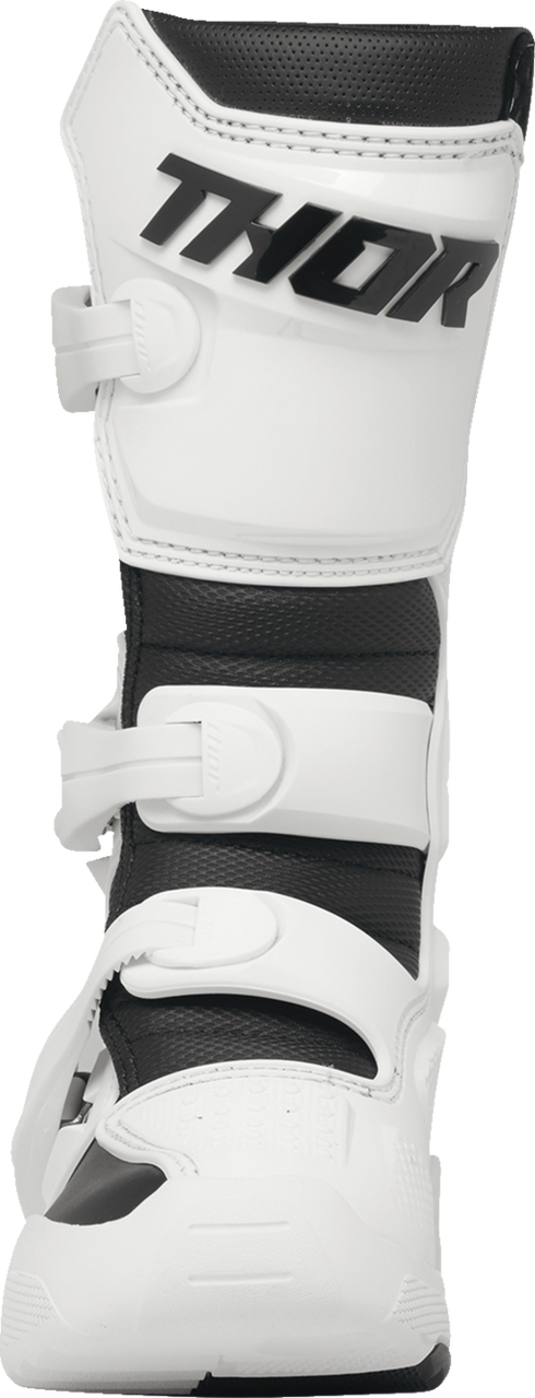 THOR Youth Blitz XR Boots - White/Black - US 1 3411-0745